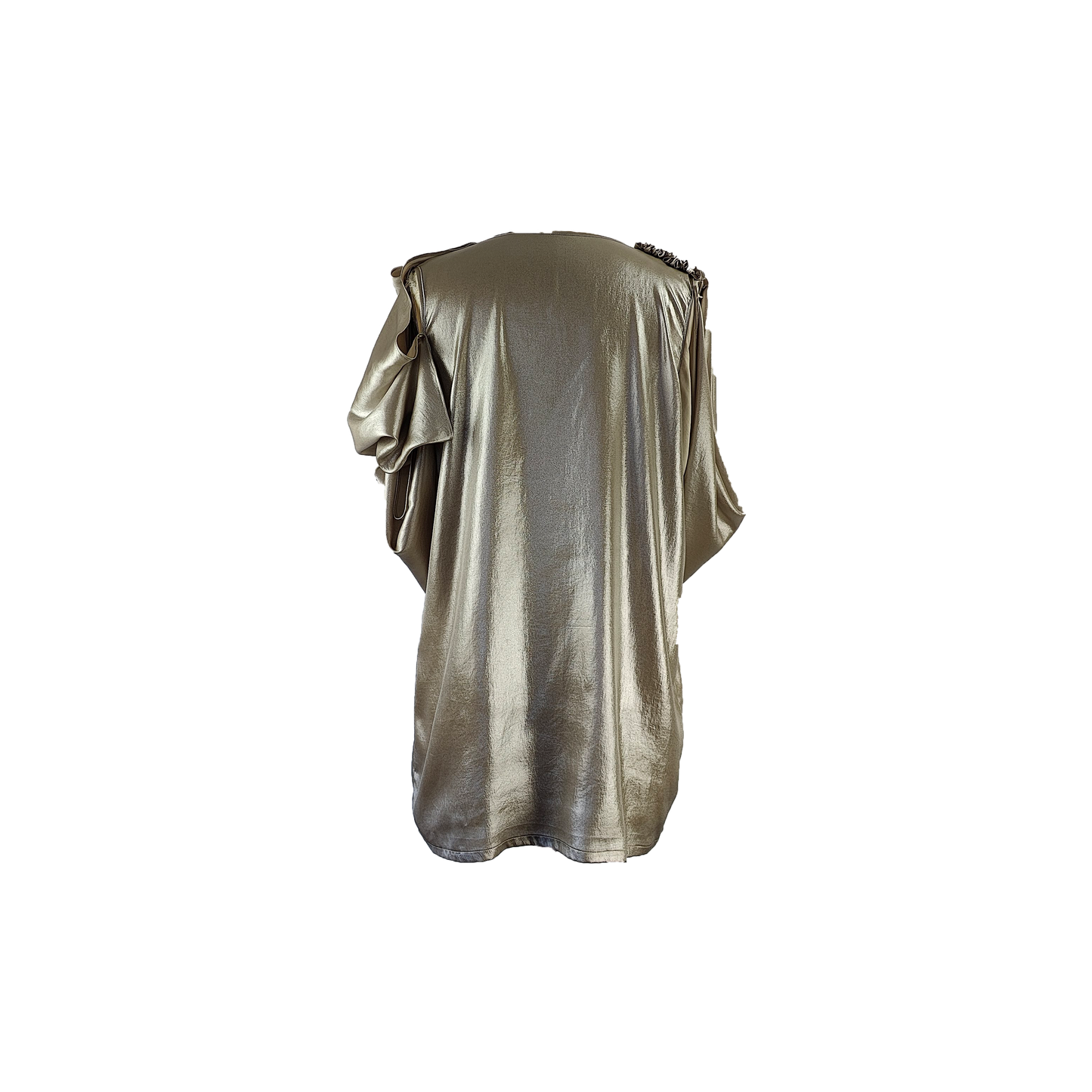 Satin sleeveless Derin top – pewter back – HEIKE-NY