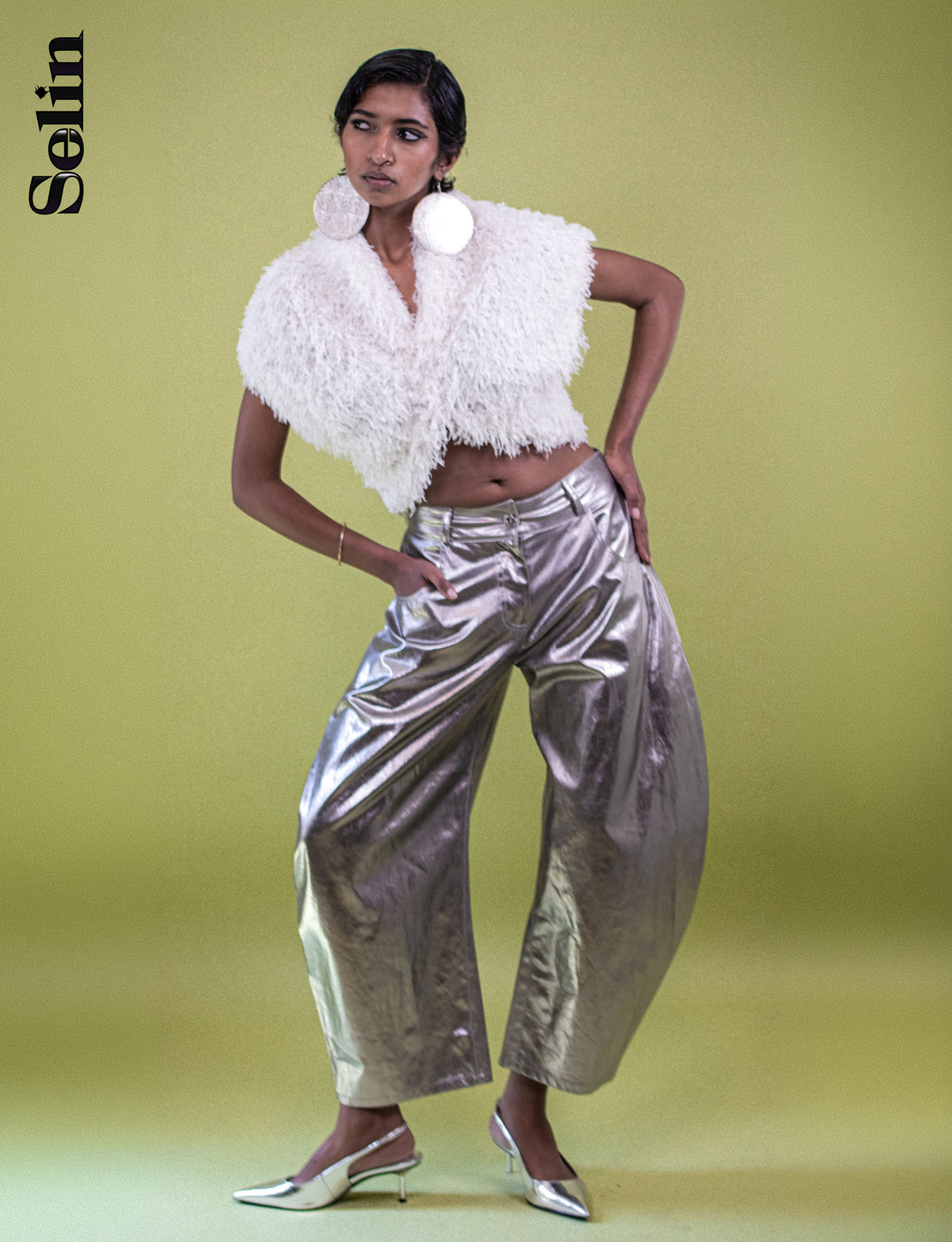 The Metallic Jacob Pants