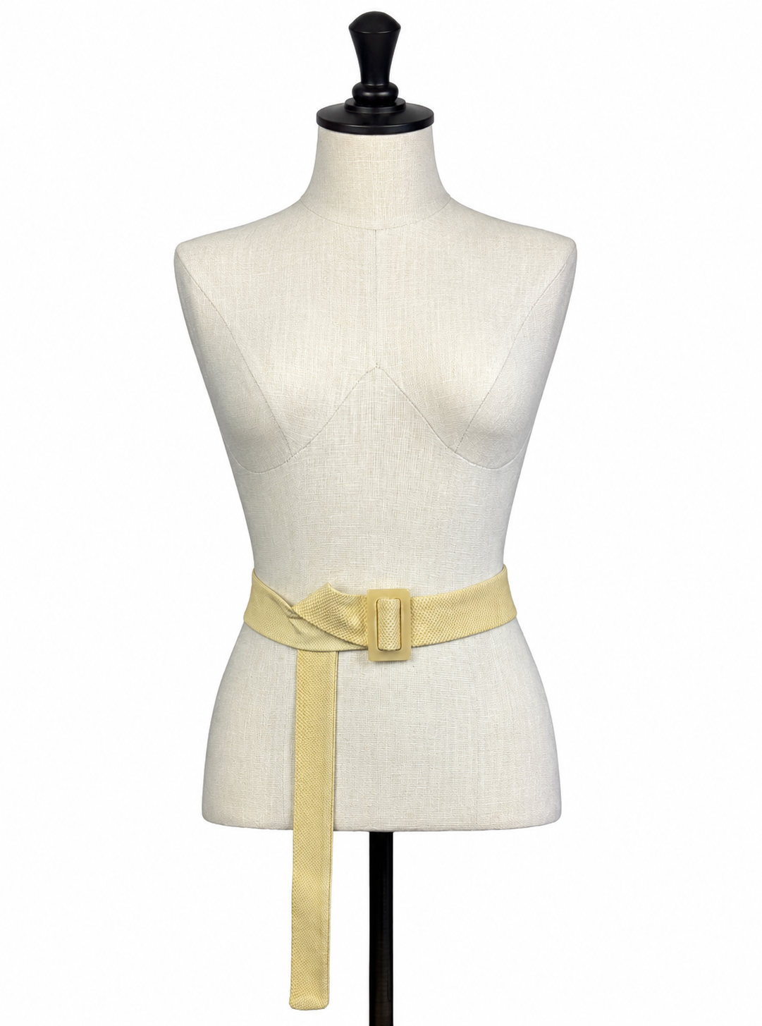 Acrochordus watersnake leather yellow buckle belt – HEIKE-NY