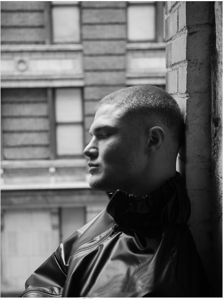 Man leaning alongside a wall wearing a hiro rain jacket.

Stylist: Micheal Stallings @mikestallingsny
Photographer: Sean P. Watters @swatters
Showroom: The Confessional Showroom NYC @theconfessionalshowroomnyc
Vice president of Talent & Men: Sam Doerfler
Modeling Agency: Ford Models @fordmodels
Model: Lawrence Veksler @lvek30