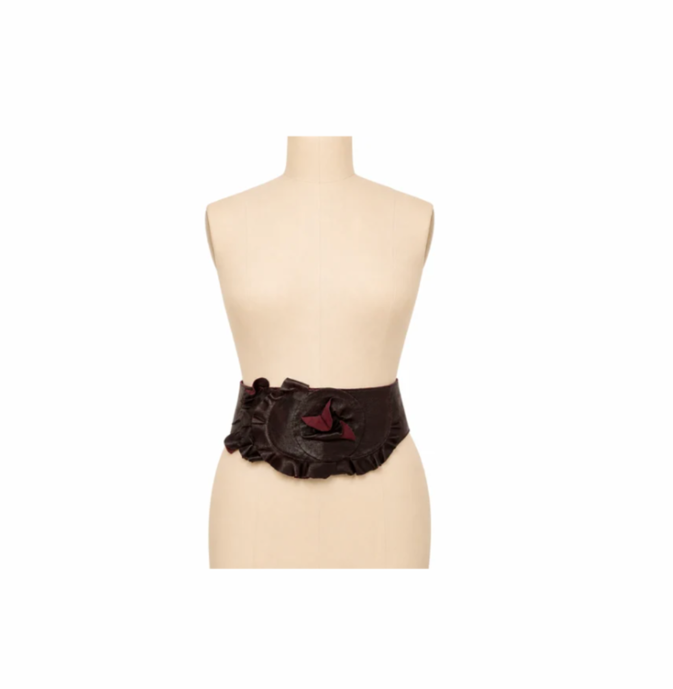 The Rosette Leather Contour Belt