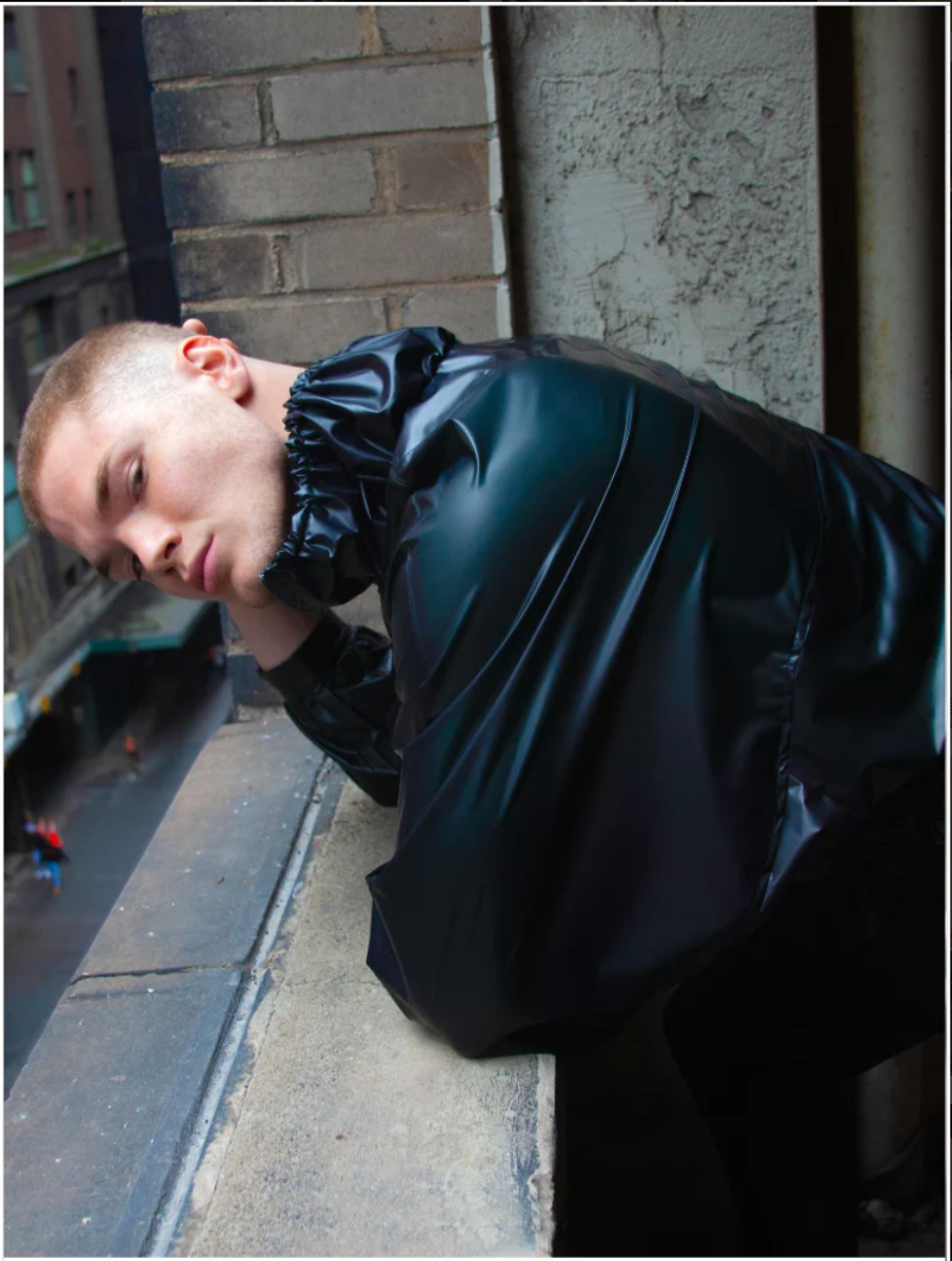 Man leaning alongside a window sill wearing a hiro rain jacket.

Stylist: Micheal Stallings @mikestallingsny
Photographer: Sean P. Watters @swatters
Showroom: The Confessional Showroom NYC @theconfessionalshowroomnyc
Vice president of Talent & Men: Sam Doerfler
Modeling Agency: Ford Models @fordmodels
Model: Lawrence Veksler @lvek30