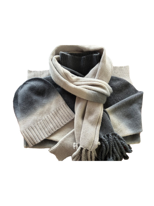 Sweater Scarf and Hat Set