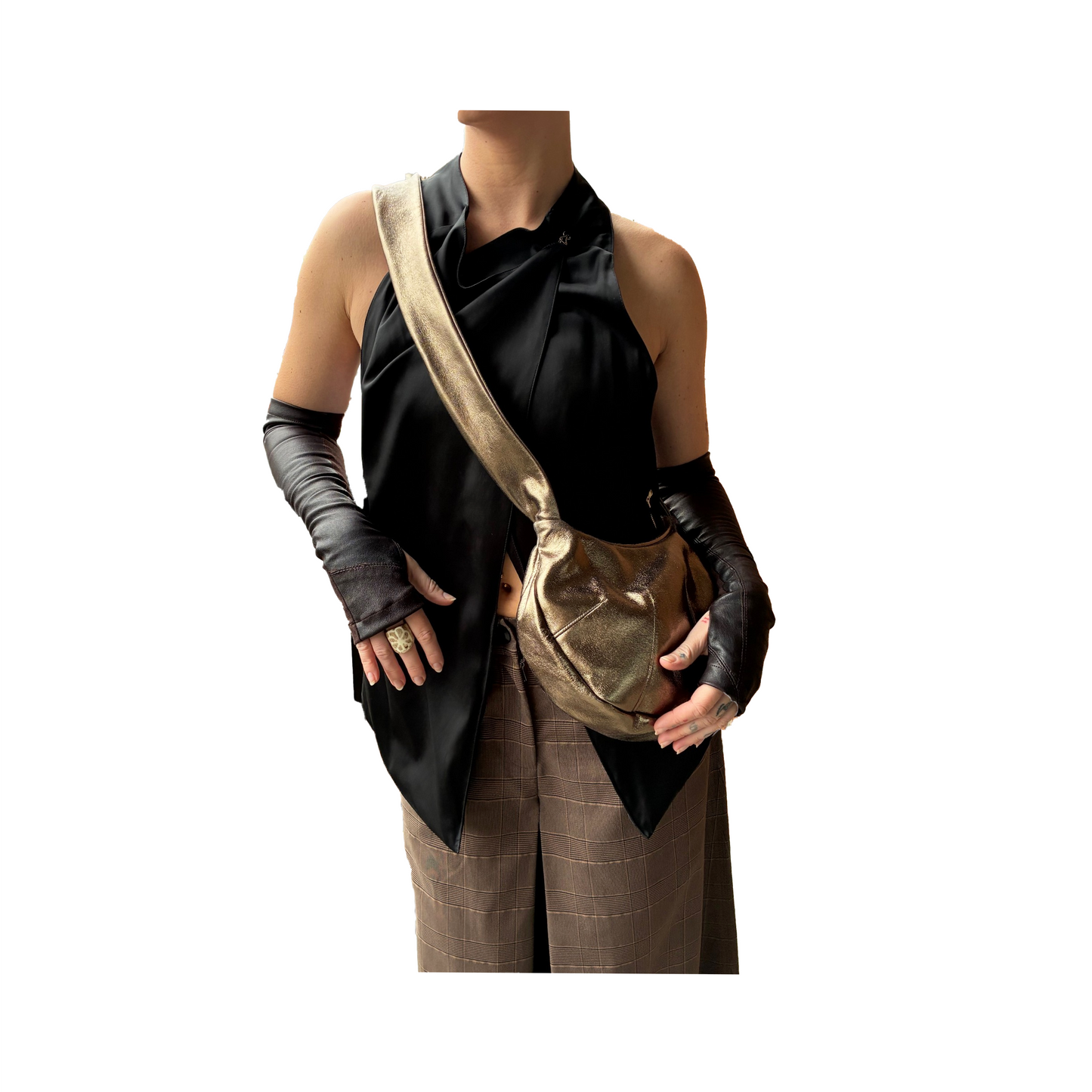 The Darted Crossbody Bag